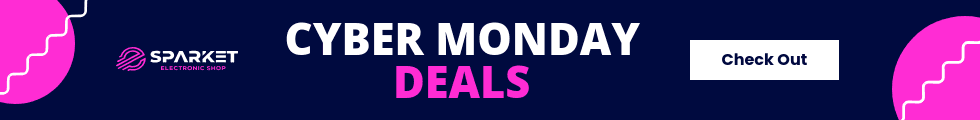 Blue Cyber Monday Pink Deals Panorama