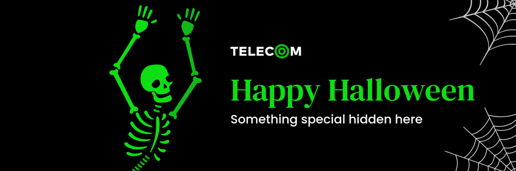 Happy Special Halloween with Green Skeleton X Header