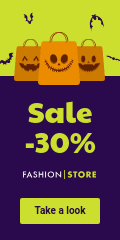 Halloween Shopping Bag Fashion Sale Vertical Banner