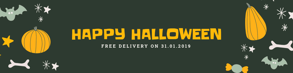 Happy Halloween Cute Pattern Etsy Cover Etsy Big Shop Banner