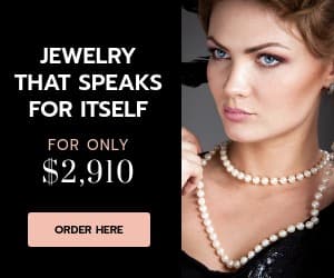 Elegant Necklace Pearls Only Inline Rectangle