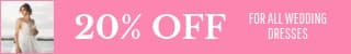 Discount on All Wedding Dresses Mobile Leaderboard
