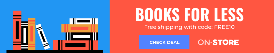Books for Less and Free Shipping Top Banner