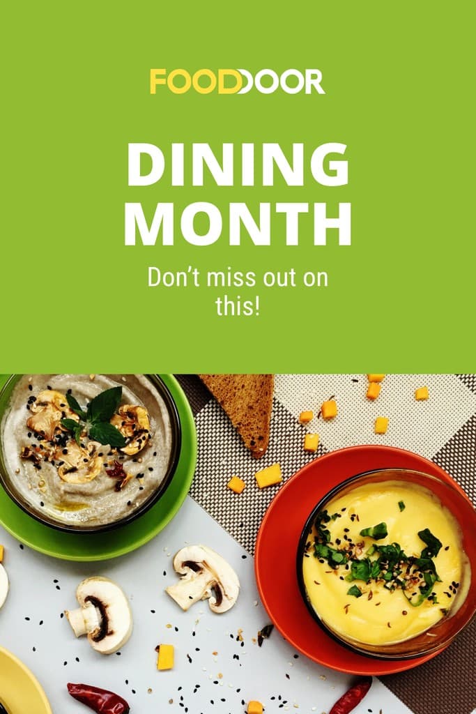 FoodDoor Dining Month Offer Pinterest Pin Tall