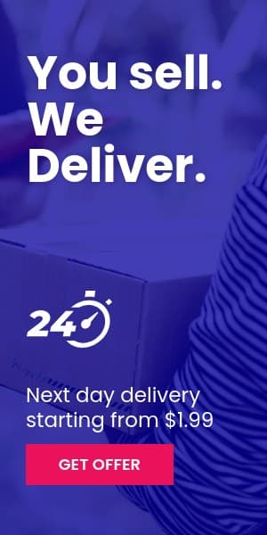 Next Day Delivery Service Half Page