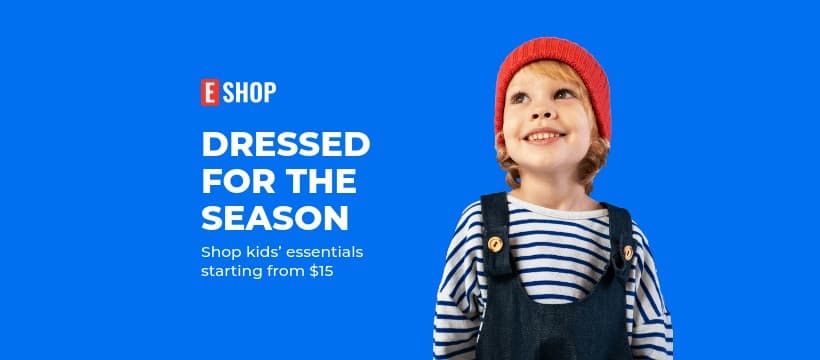Dress Kids For The Season Facebook Cover