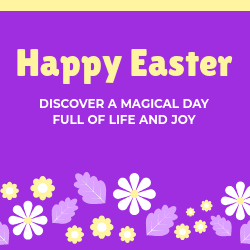 Happy Magical Easter Day Square