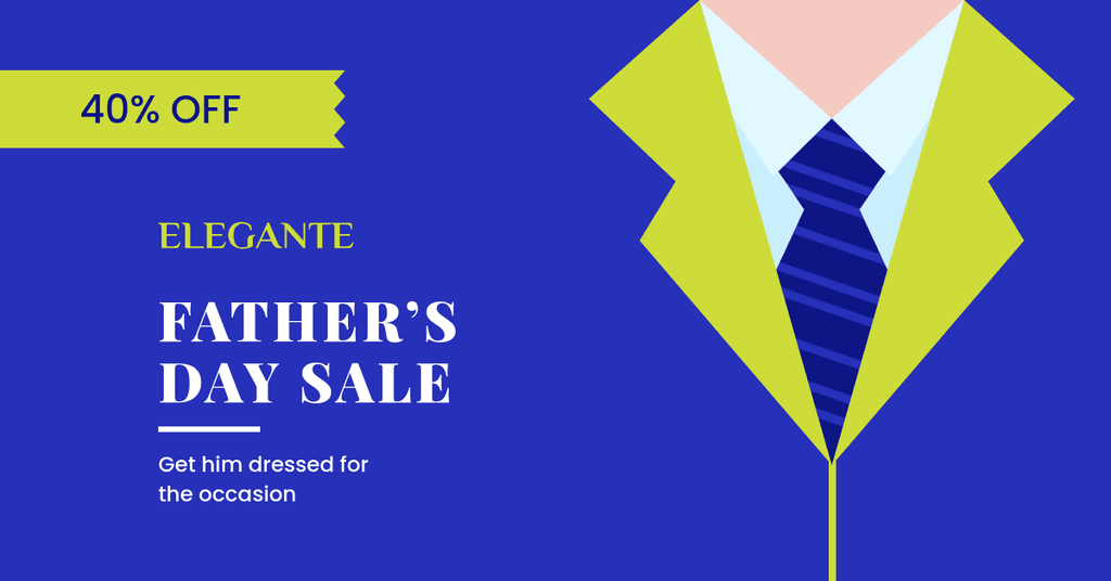 Elegant Father's Day Blue Sale