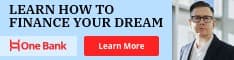 Finance Your Dream Bank Offer Half Banner