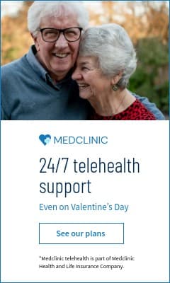 Telehealth Support Even on Valentine's Day Vertical Rectangle