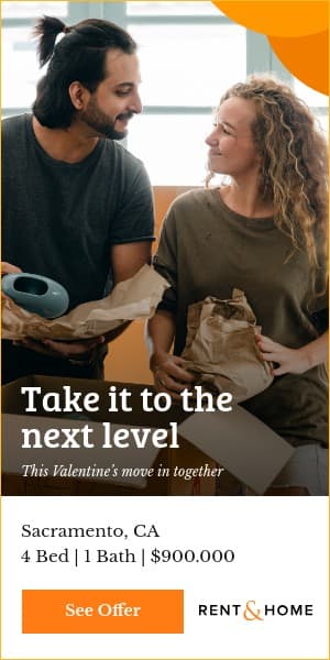 Move in Together This Valentine's Day Half Page