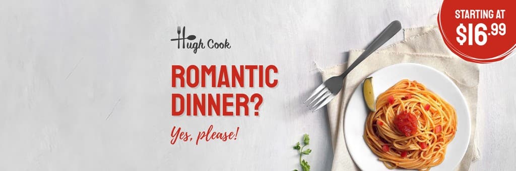 Valentine's Day Romantic Dinner Please X Header