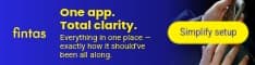 One App with Total Clarity Fintas Finance Animated Half Banner