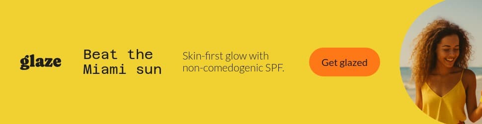 Glaze Miami Sun Protection Beauty Products Animated Billboard