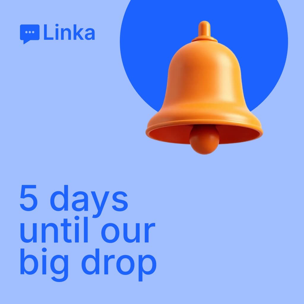 Big Drop Bell Linka Software Animated Facebook Square Post