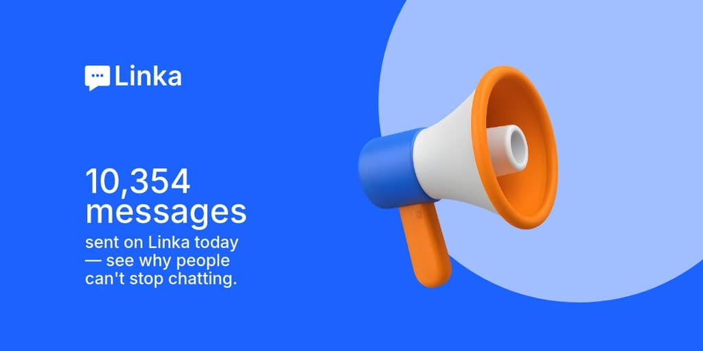 Announce Messages Sent with Linka Animated X Image Post