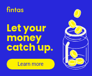 Let Your Money Catch Up Fintas Finance Animated Small Rectangle