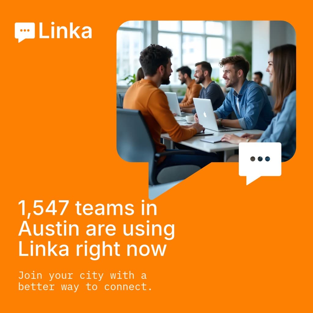 Connect Austin Teams with Linka Animated Instagram Post