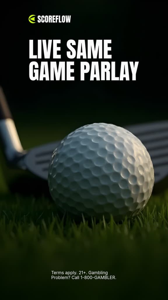 Live Game Parlay Golf Scoreflow Betting Animated Story