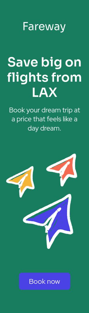 Fareway LAX Discount Flights Travel Offer Animated Portrait