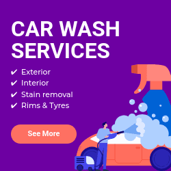 Full Car Wash Service Package Animated Square
