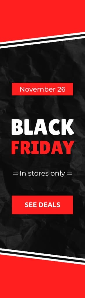 Black Friday In Red Stores Only