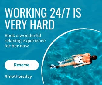 Mother's Day Spa Working as Mom Large Rectangle