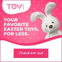 Favorite Bunny Easter Toys Small Square