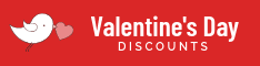 Valentine's Day Bird Discounts Half Banner