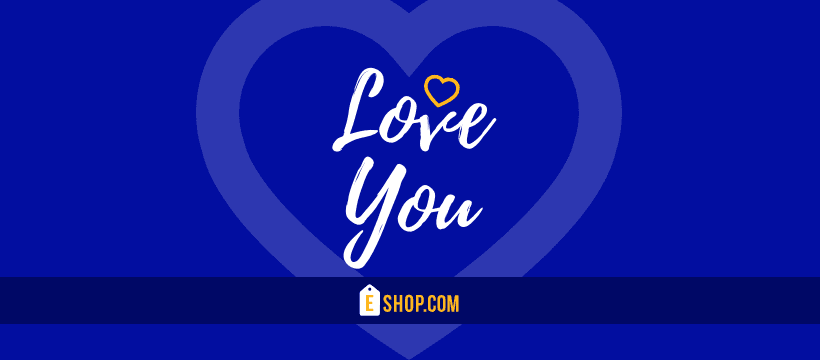 Valentine's Day Blue Love You