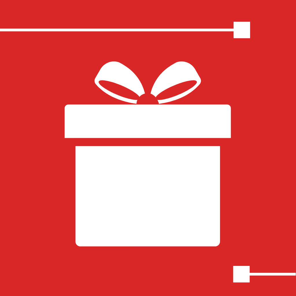 Big White Gift Boxing Day Responsive Square Responsive Square Art