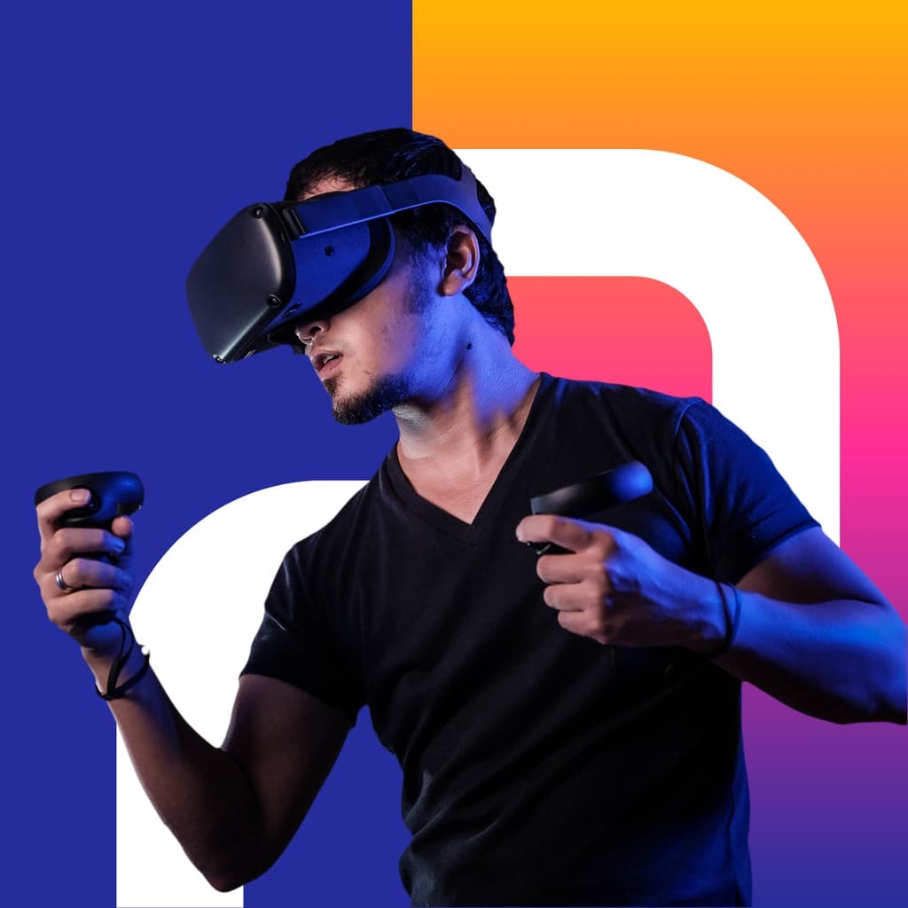 VR Gaming Goggles Responsive Square Responsive Square Art