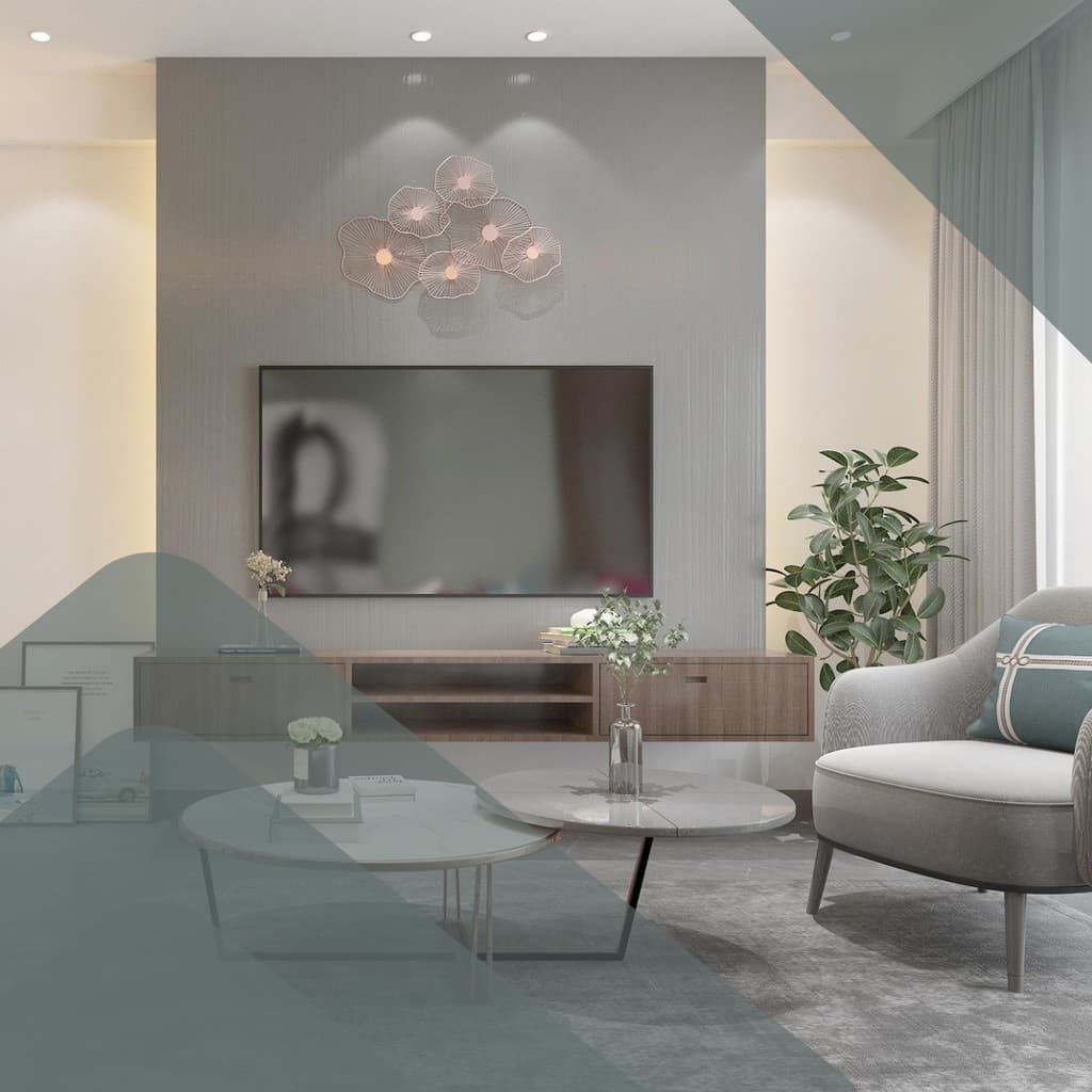 Huge TV Living Real Estate Responsive Square Responsive Square Art