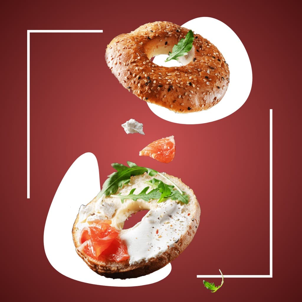 Doughnut Sandwich Restaurant Responsive Square Responsive Square Art