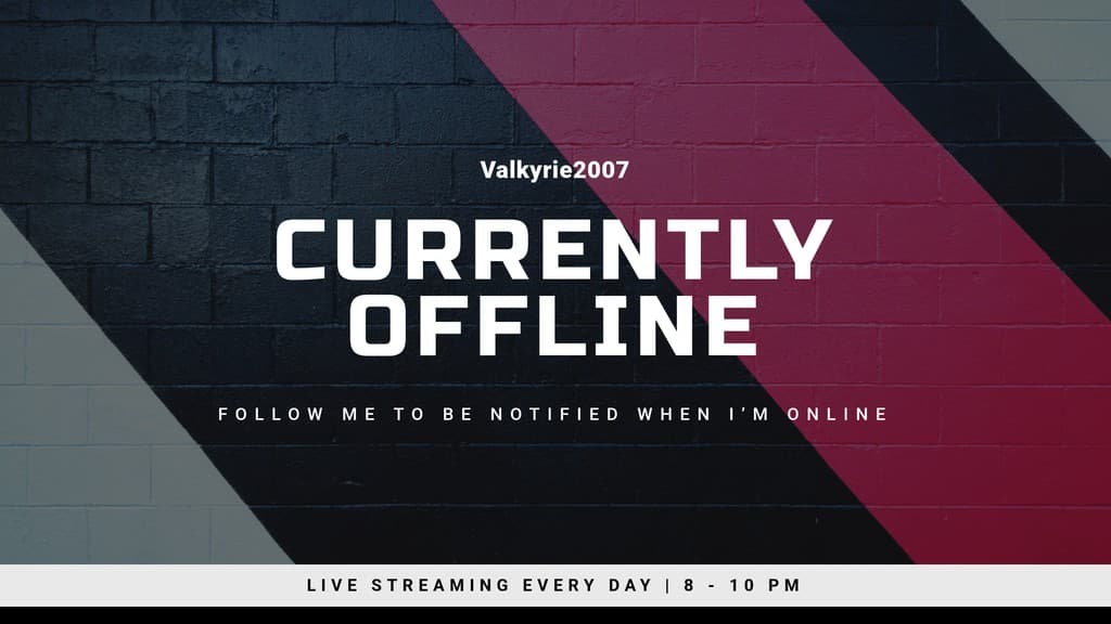 Valkyrie2007 Twitch Video Cover Twitch Video Player Banner