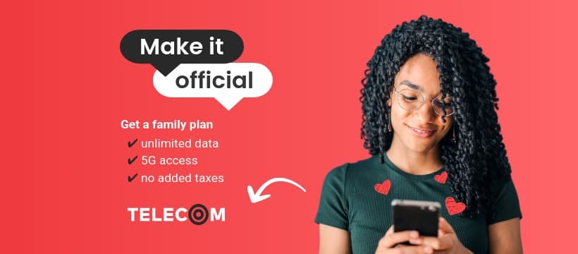 Telecom Family Plan for Valentine's Day Facebook Cover