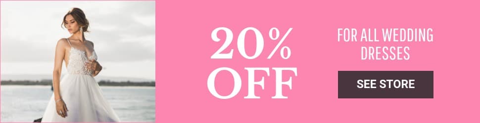 Discount on All Wedding Dresses Billboard