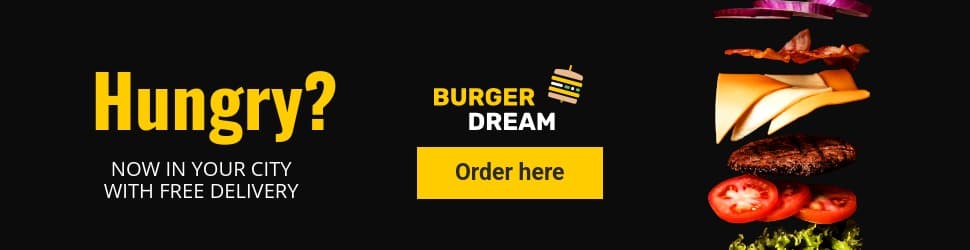 Free Burger Delivery in Your City Billboard