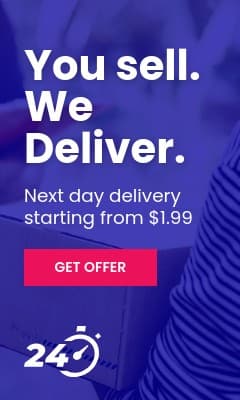 Next Day Delivery Service Vertical Rectangle
