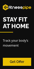 Stay Fit At Home Fitness Vertical Banner