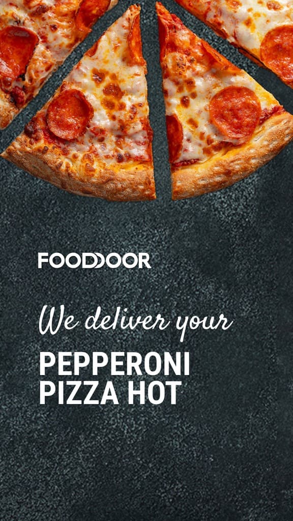 Pepperoni Pizza Delivery FoodDoor Story