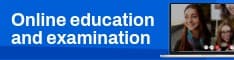 Online Education and Examination Half Banner