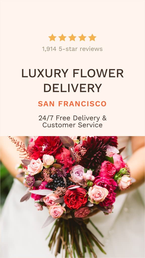 Luxury Flower Delivery Story