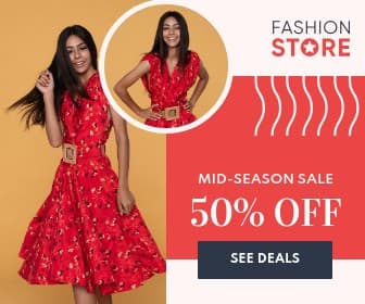 Fashion Store Mid-Season Sale Large Rectangle