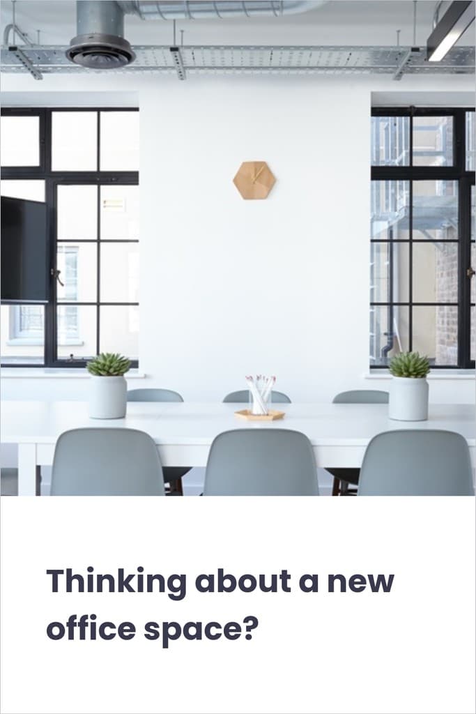 Find a New Office Space Pinterest Pin Tall