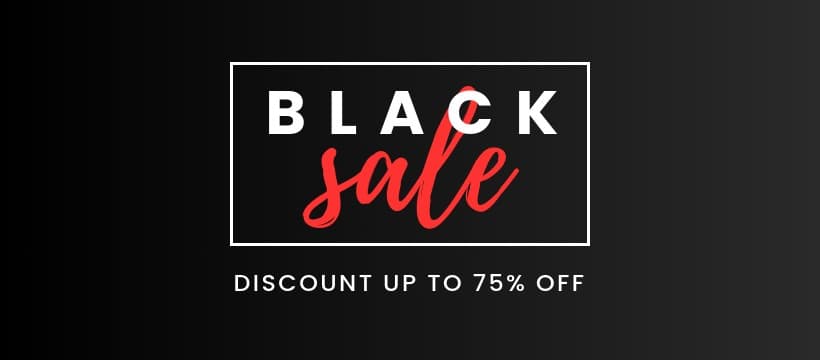 Red Style Black Friday Sale Facebook Cover