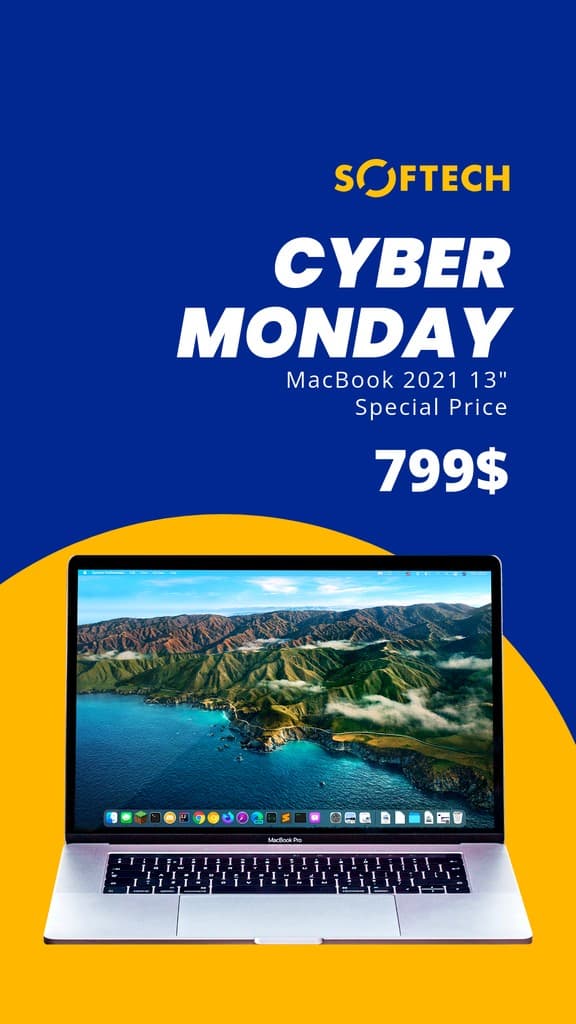 Cyber Monday MacBook 2021 Deal Story