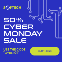 Blue Circuit Sale Cyber Monday Small Square