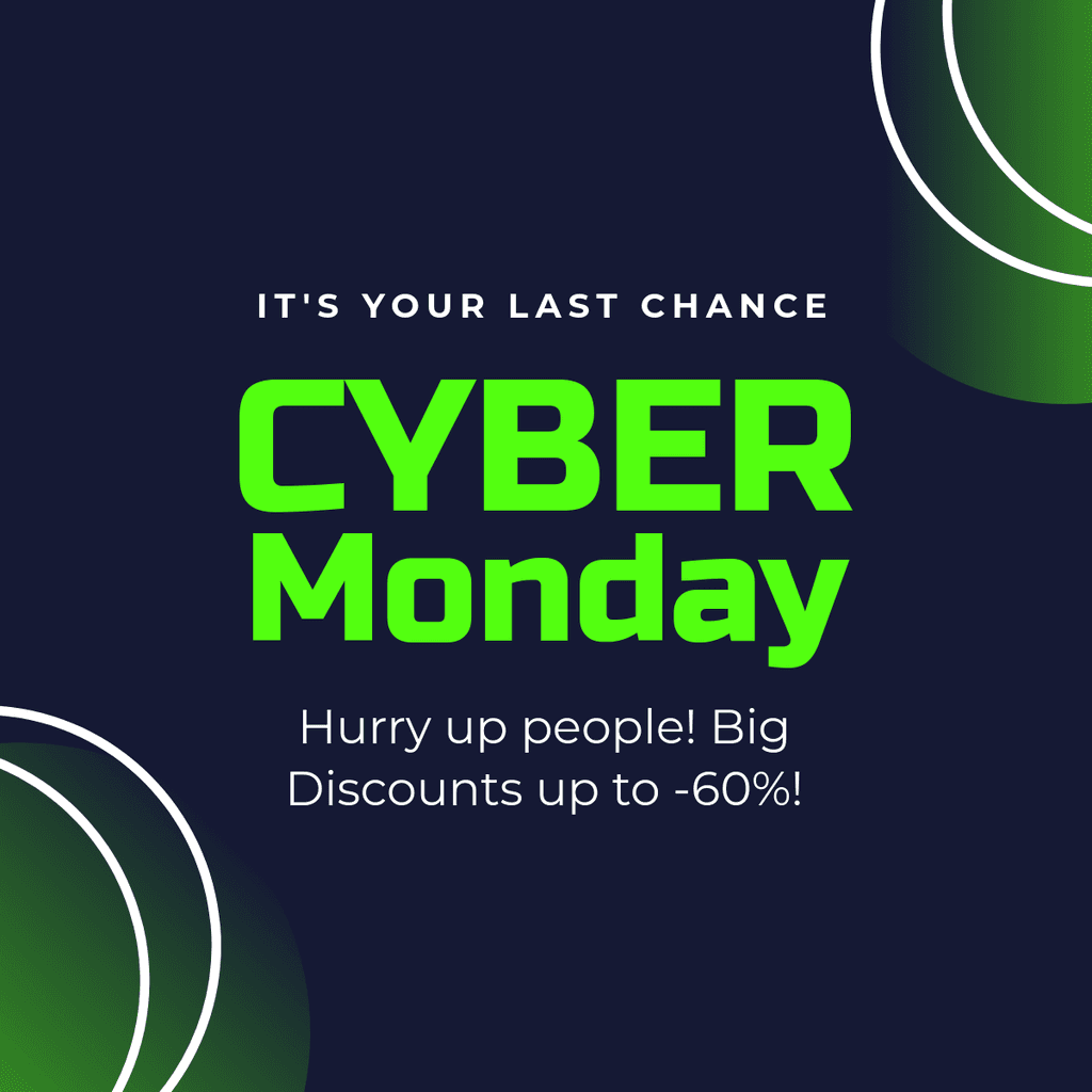 Cyber Monday Big Discounts Last Chance Facebook Square Post