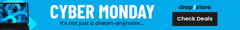 Cyber Monday Blue Laptop Dream Main Banner